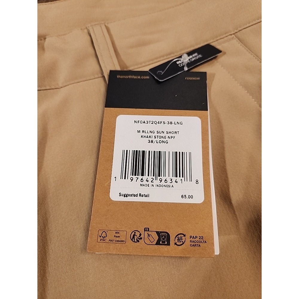 North Face Rolling Sun Packable Shorts Hiking Mens Size 38 FlashDry Outdoor Camp - Picture 2 of 3